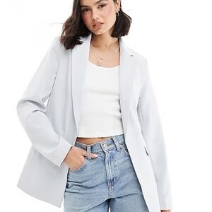 Miss Selfridge Gray Blazer Tailored Fit Professional